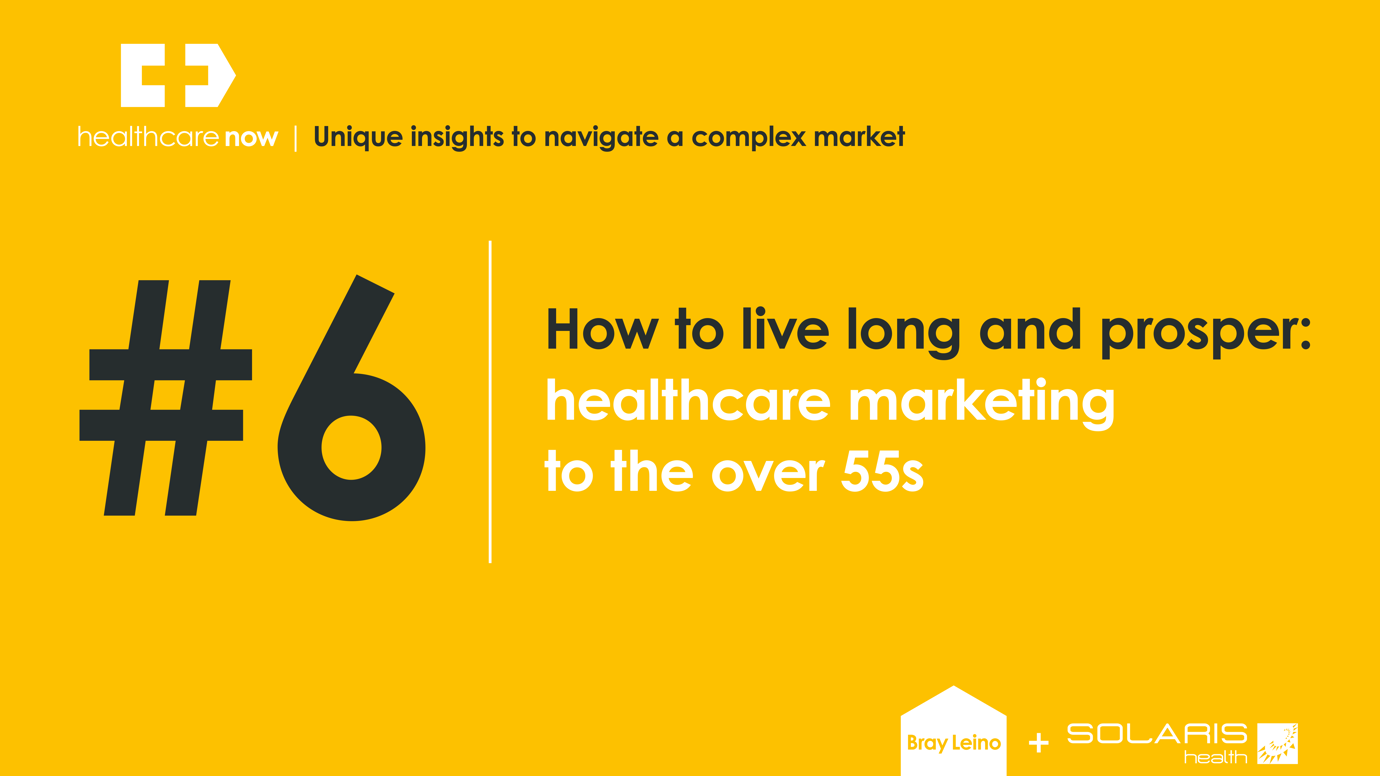 Healthcare marketing to the over 55s