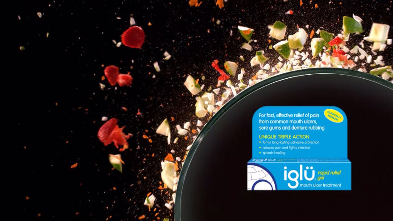 Persuasive pyrotechnics for Iglu mouth ulcer gel