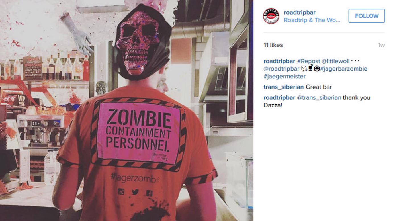 Jagerbarzombie Bar Skeletor Face